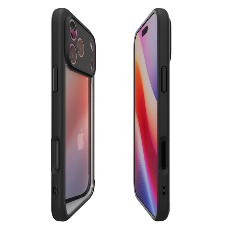 Husa iPhone 17 Pro Spigen Ultra Hybrid, negru
