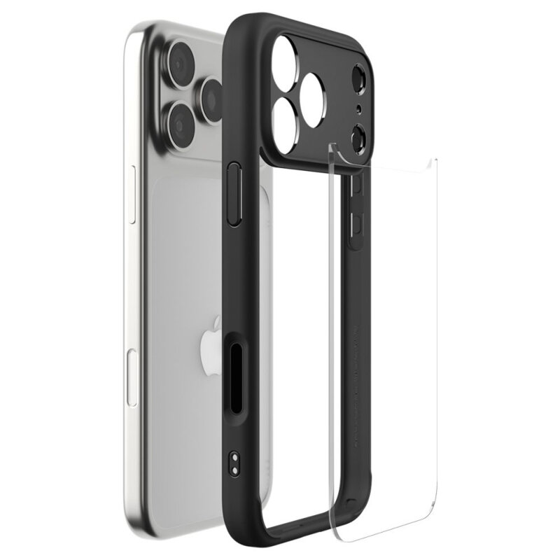Husa iPhone 17 Pro Spigen Ultra Hybrid, negru