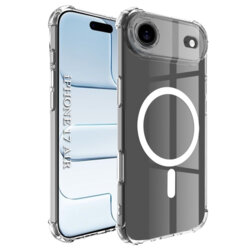 Husa iPhone 17 Air Techsuit Shockproof Clear Silicone MagSafe, transparenta