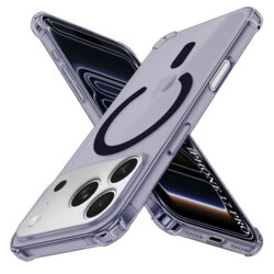 Husa iPhone 17 Pro Techsuit Shockproof Clear Silicone MagSafe, fumuriu