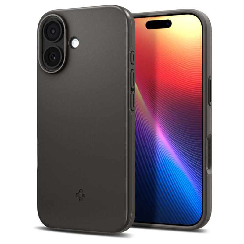 Husa iPhone 17 Spigen Thin Fit MagSafe, cenusiu