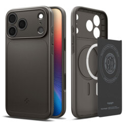 Husa iPhone 17 Pro Spigen Thin Fit MagSafe, cenusiu