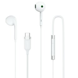 Casti half-in-ear Type-C cu microfon HD Acefast L7, 1.2m, alb