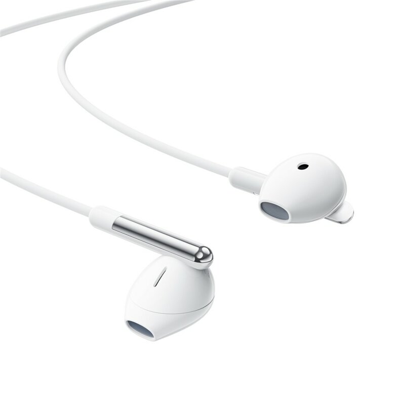 Casti half-in-ear USB-C, microfon, anti-vant Acefast L3, 1.2m, alb