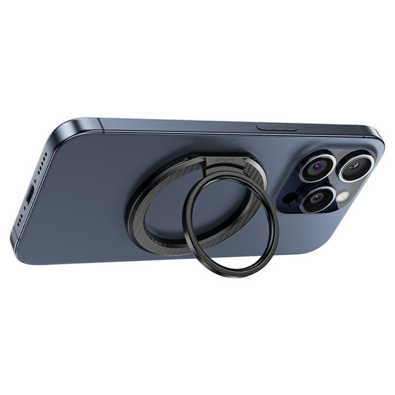 Suport inel pentru telefon, magnetic Acefast, P1, negru