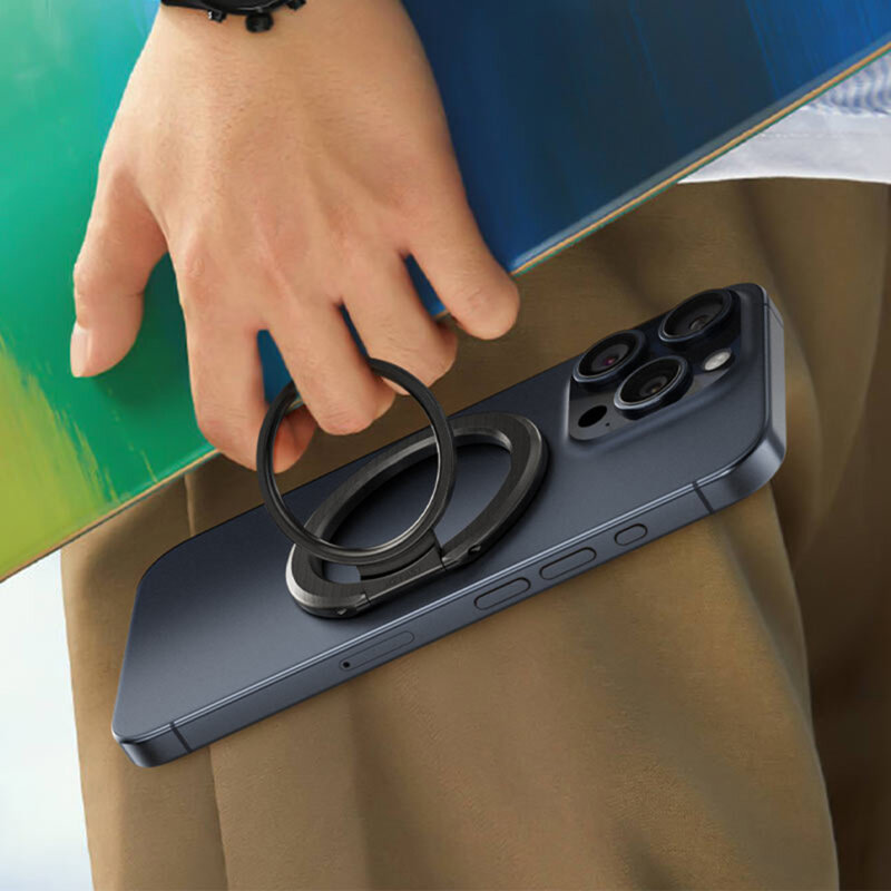 Suport inel pentru telefon, magnetic Acefast, P1, negru