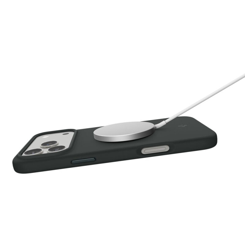 Husa iPhone 17 Pro Max Spigen Silicone Fit MagSafe, verde