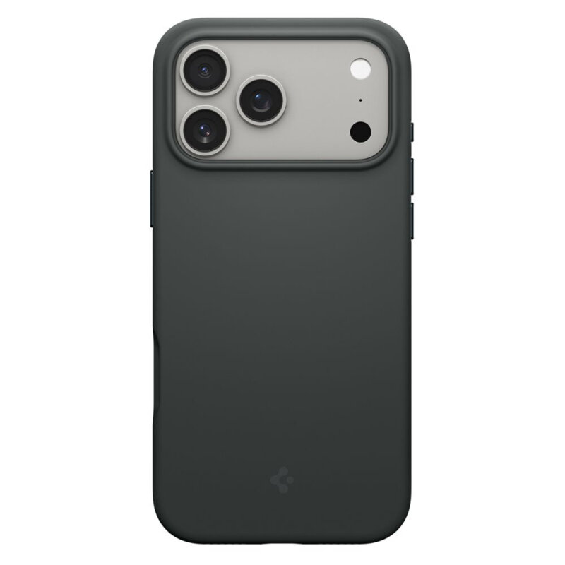 Husa iPhone 17 Pro Spigen Silicone Fit MagSafe, verde