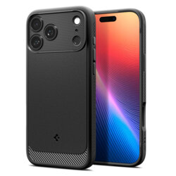 Husa iPhone 17 Pro Max Spigen Rugged Armor MagSafe, negru