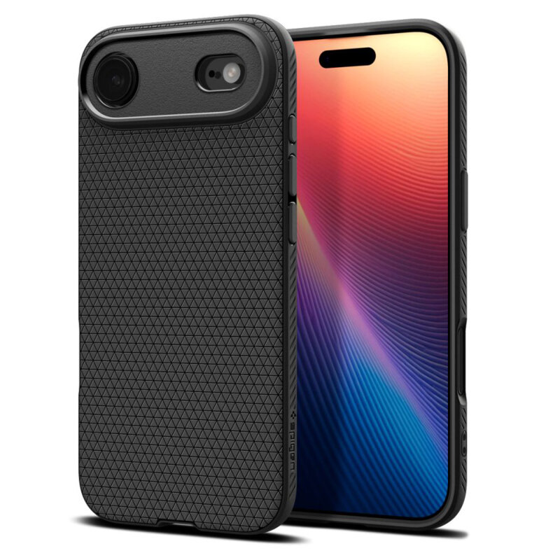 Husa iPhone 17 Air Spigen Liquid Air, negru