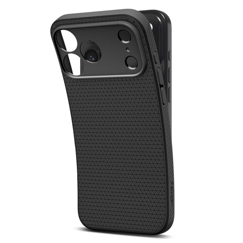 Husa iPhone 17 Pro Spigen Liquid Air, negru