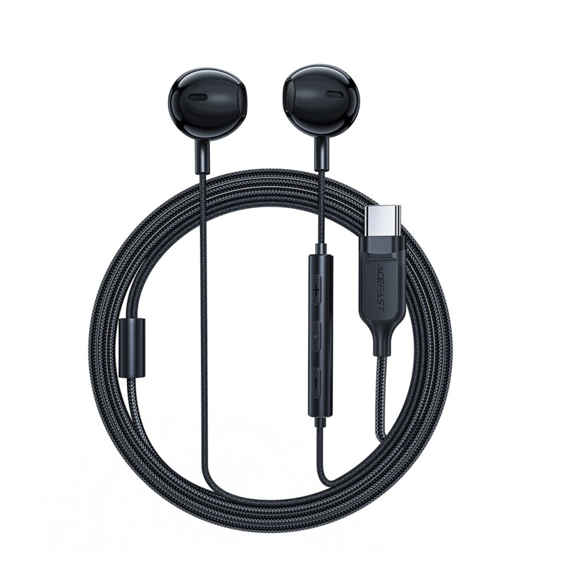Casti half-in-ear USB-C cu microfon, control Acefast L2, 1.2m
