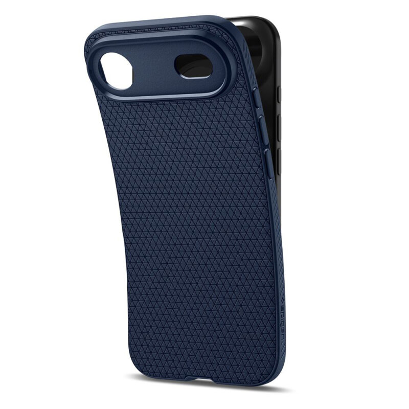 Husa iPhone 17 Air Spigen Liquid Air, bleumarin