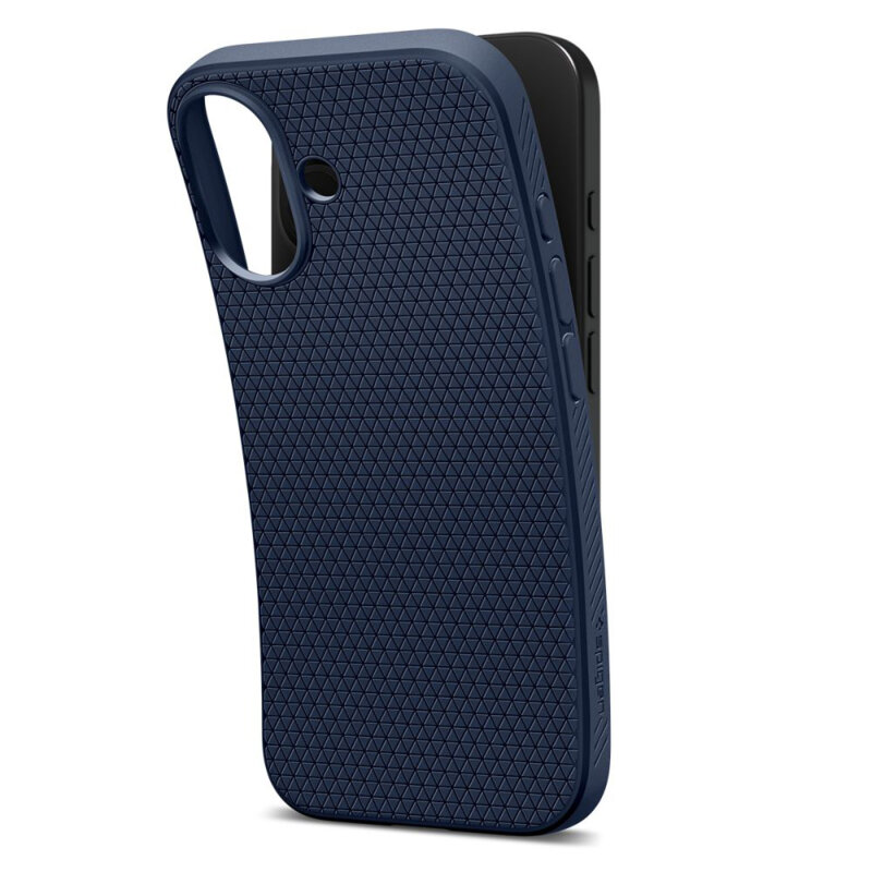 Husa iPhone 17 Spigen Liquid Air, bleumarin