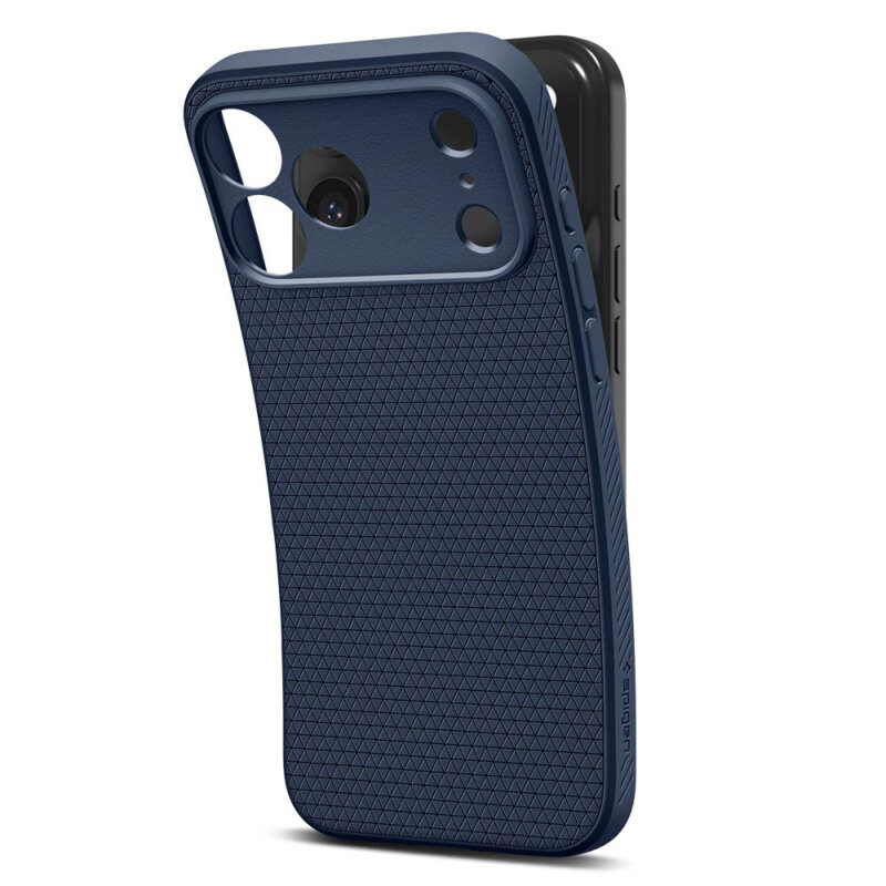 Husa iPhone 17 Pro Spigen Liquid Air, bleumarin