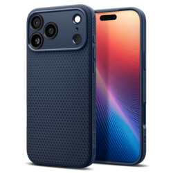 Husa iPhone 17 Pro Max Spigen Liquid Air, bleumarin