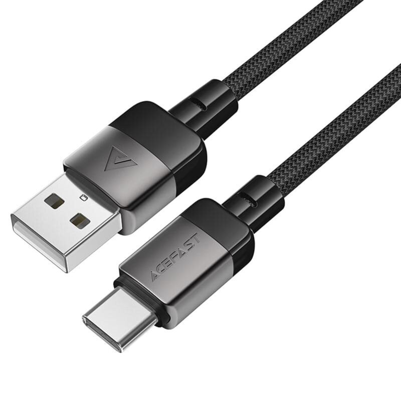 Cablu date tip C Fast Charge, 3A, Acefast C9-04, 1.2m, negru