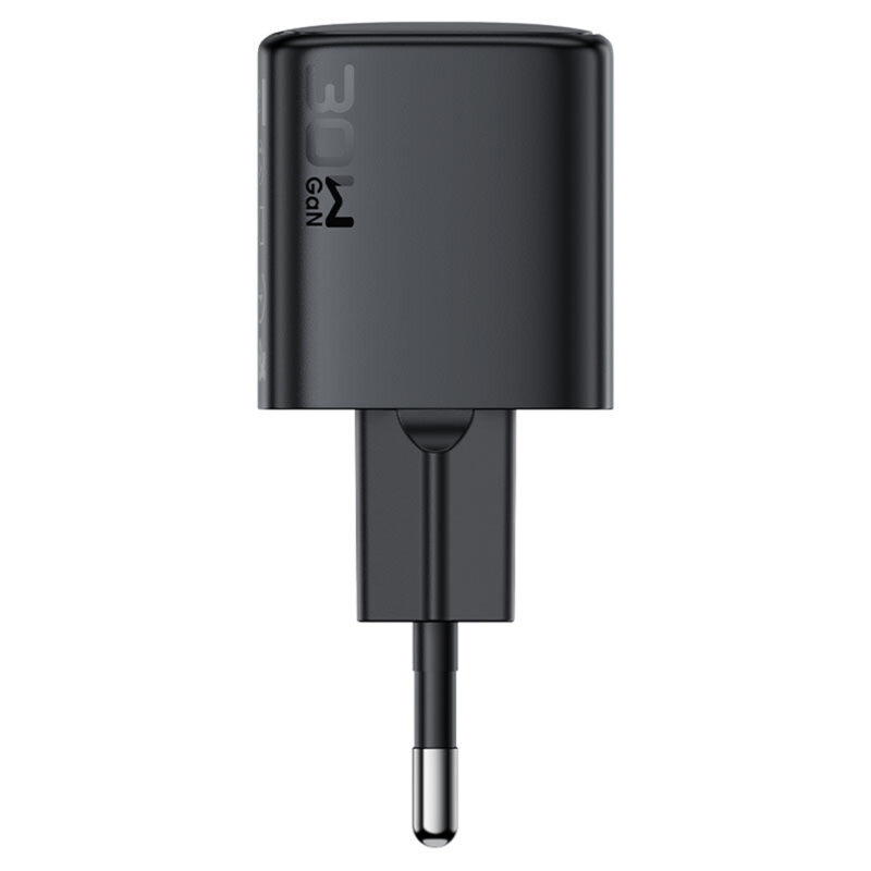 Incarcator GaN Type-C + cablu USB-C, 30W Acefast A118, negru