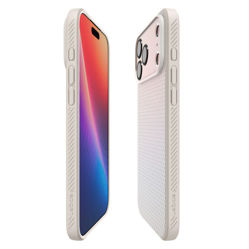 Husa iPhone 17 Pro Spigen Liquid Air, natural