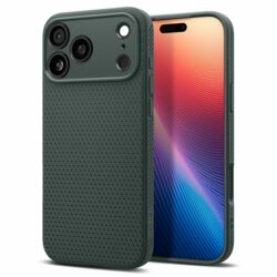 Husa iPhone 17 Air Spigen Liquid Air, verde
