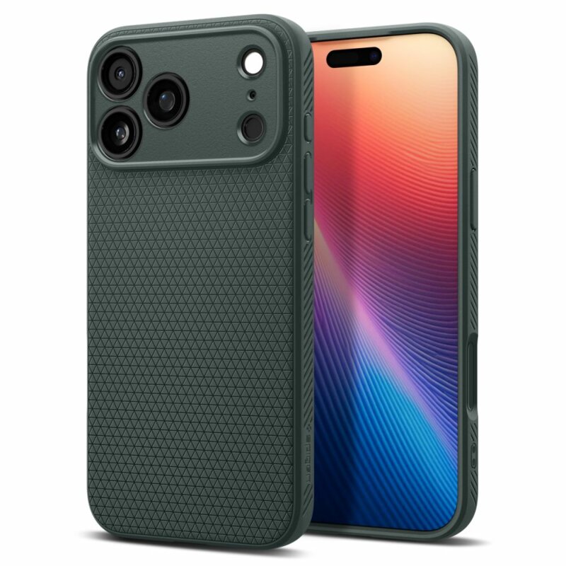 Husa iPhone 17 Air Spigen Liquid Air, verde