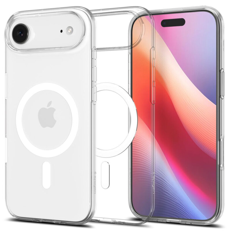 Husa iPhone 17 Air Spigen Liquid Crystal MagSafe, transparenta