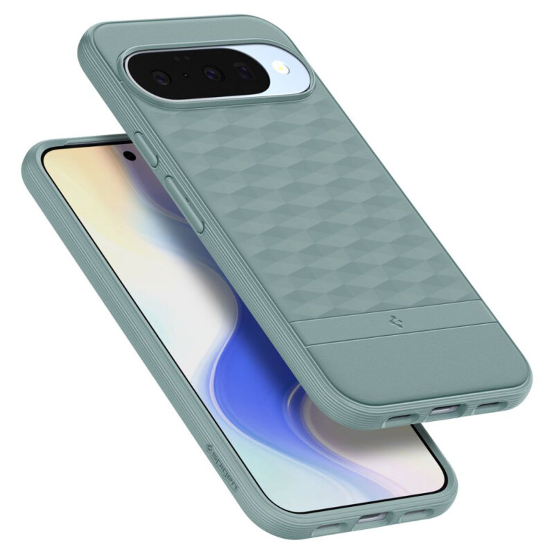 Husa Google Pixel 10 Pro Spigen Caseology Parallax, verde