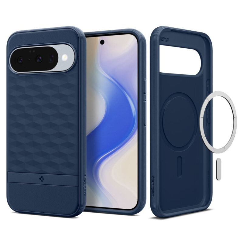 Husa Google Pixel 10 Pro Spigen Caseology Parallax, bleumarin