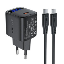 Incarcator GaN Type-C, Fast Charge Acefast A113, 20W, negru