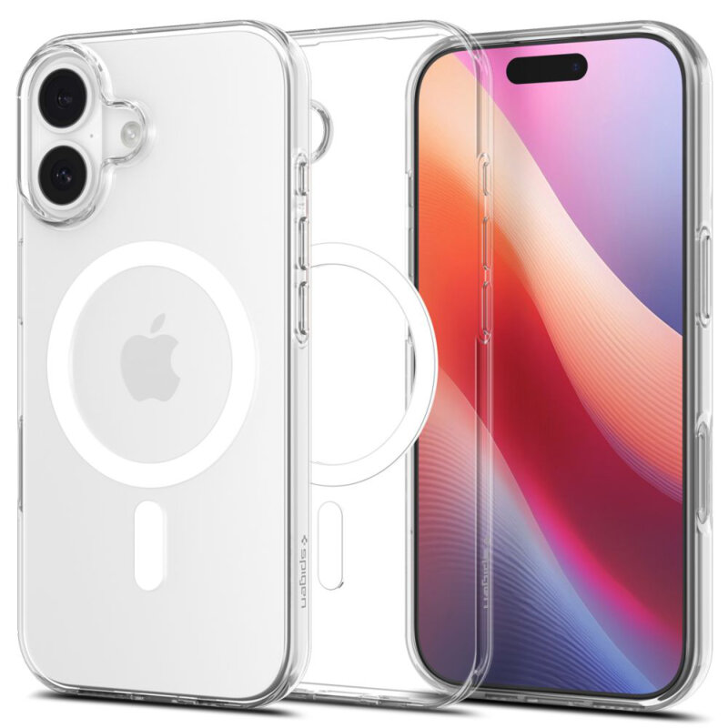 Husa iPhone 17 Spigen Liquid Crystal MagSafe, transparenta
