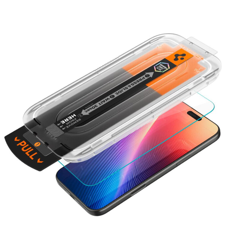 Folie iPhone 16 Pro Max Spigen Glas.tR EZ Fit Pro, privacy