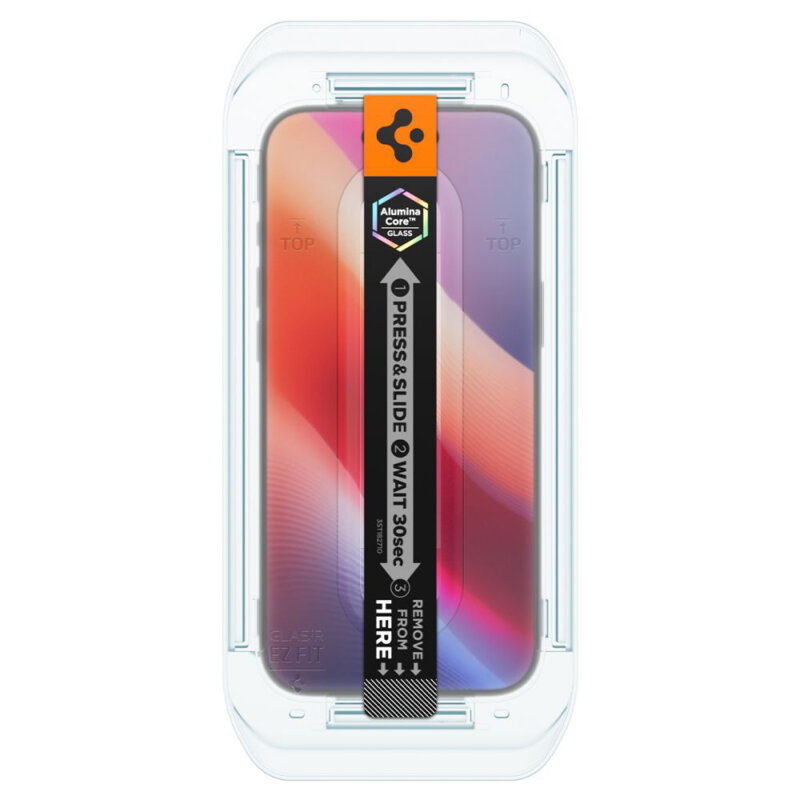 [Pachet 2x] Folie iPhone 17 Air Spigen Glas.tR EZ Fit, privacy