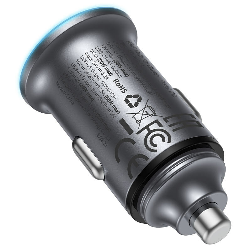 Incarcator auto USB, Type-C Fast Charge 65W, Acefast B15