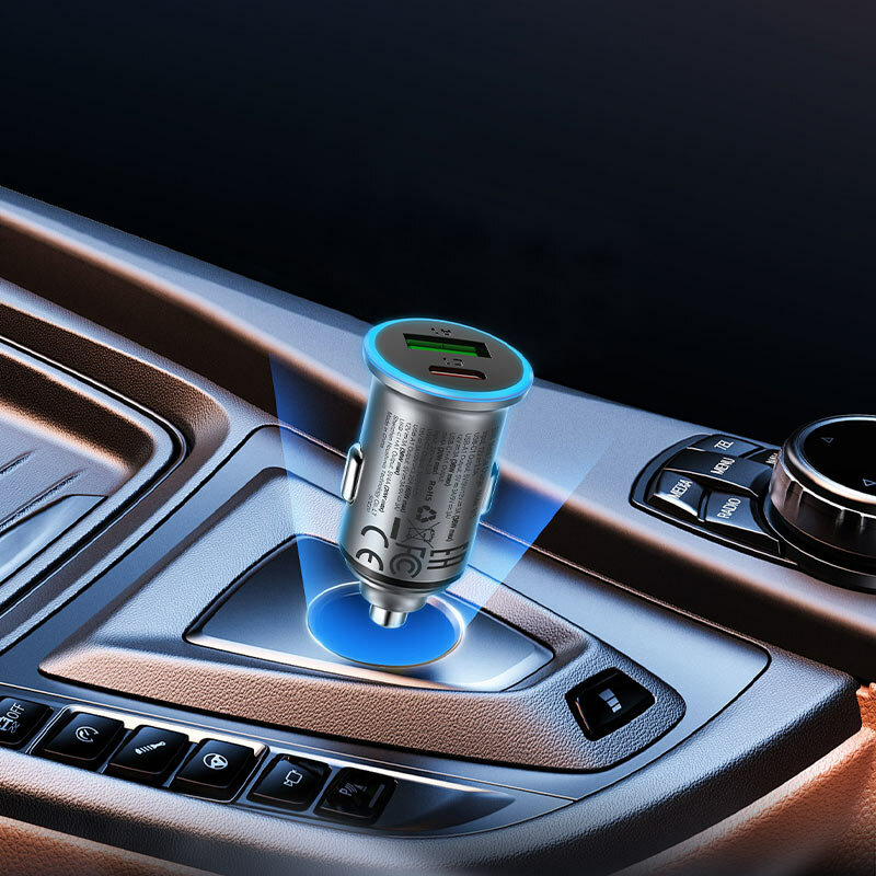 Incarcator auto USB, Type-C Fast Charge 65W, Acefast B15