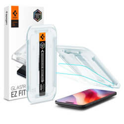 [Pachet 2x] Folie iPhone 17 Air Spigen Glas.tR EZ Fit, transparenta