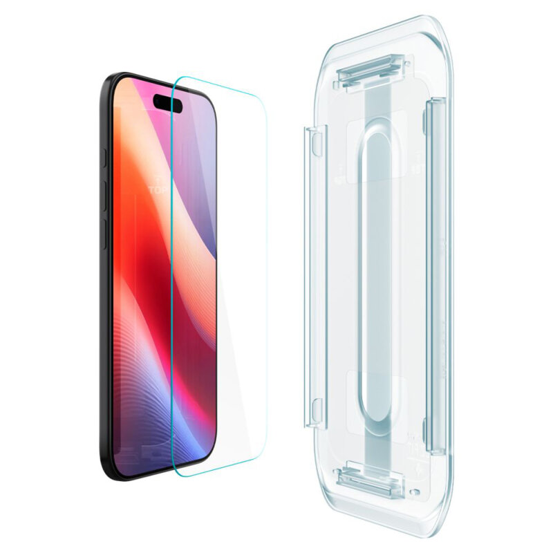 [Pachet 2x] Folie iPhone 17 Air Spigen Glas.tR EZ Fit, transparenta