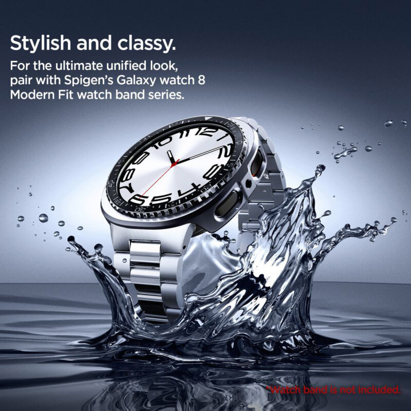 Rama protectie, bezel Samsung Galaxy Watch8 44mm Spigen, negru