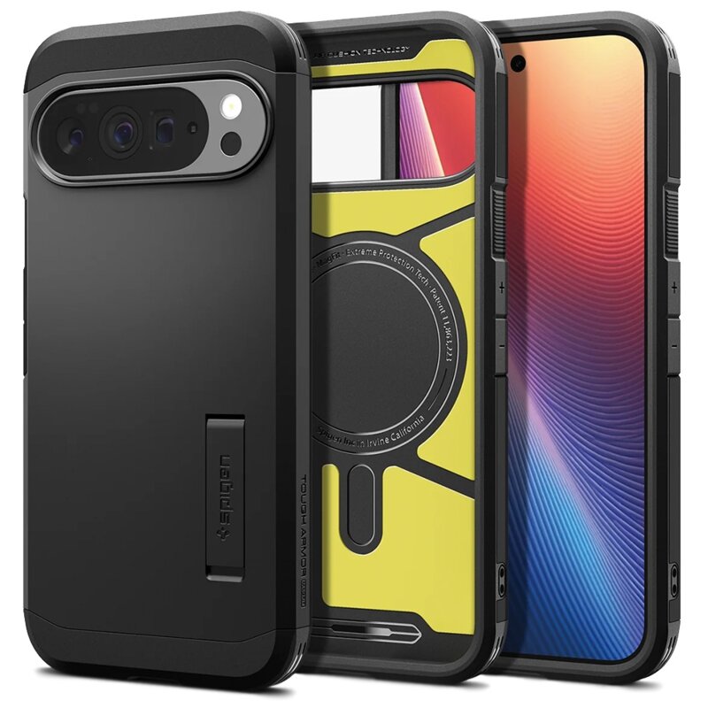 Husa Google Pixel 10 Pro XL Spigen Tough Armor MagSafe, negru