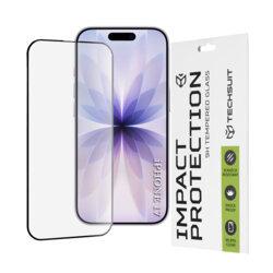 Folie sticla iPhone 16 Pro Techsuit 111D Full Glue Full Cover, negru