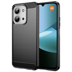 Husa Xiaomi Redmi 15C 5G Techsuit Carbon Silicone, negru