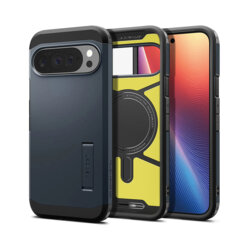 Husa Google Pixel 10 Pro XL Spigen Tough Armor MagSafe, albastru