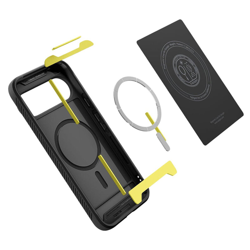 Husa Google Pixel 10 Pro XL Spigen Rugged Armor MagSafe, negru