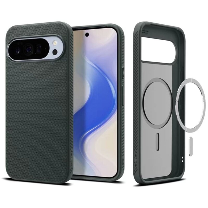 Husa Google Pixel 10 Pro XL Spigen Liquid Air MagSafe, verde