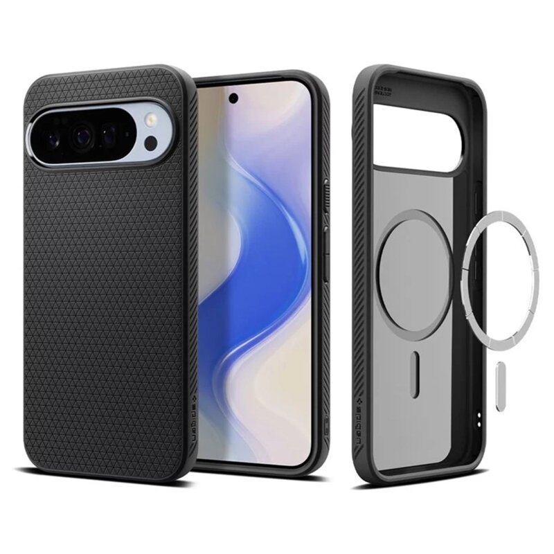 Husa Google Pixel 10 Pro XL Spigen Liquid Air MagSafe, negru