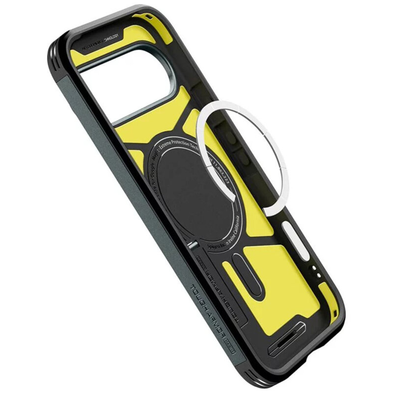 Husa Google Pixel 10 Pro XL Spigen Tough Armor MagSafe, verde