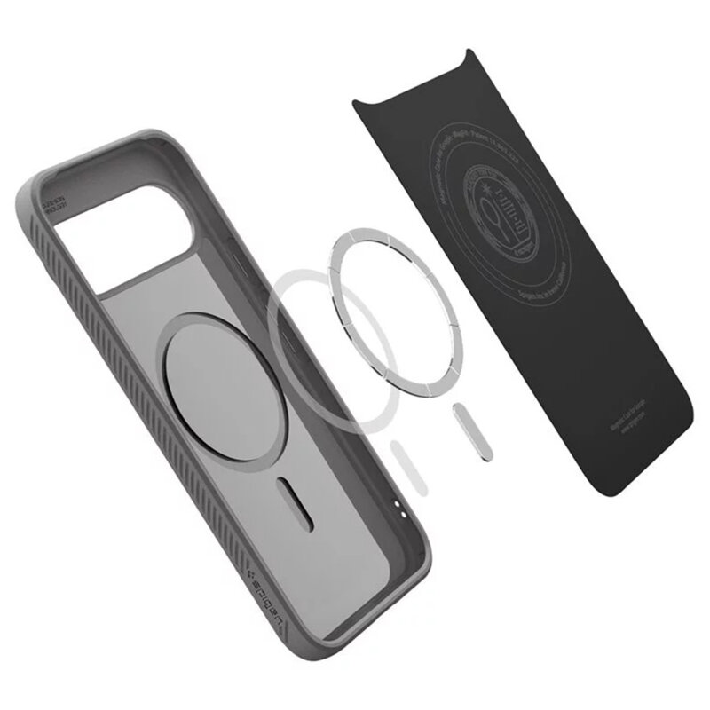 Husa Google Pixel 10 Pro XL Spigen Liquid Air MagSafe, cenusiu