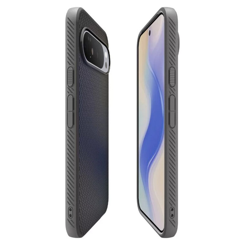 Husa Google Pixel 10 Pro XL Spigen Liquid Air MagSafe, cenusiu