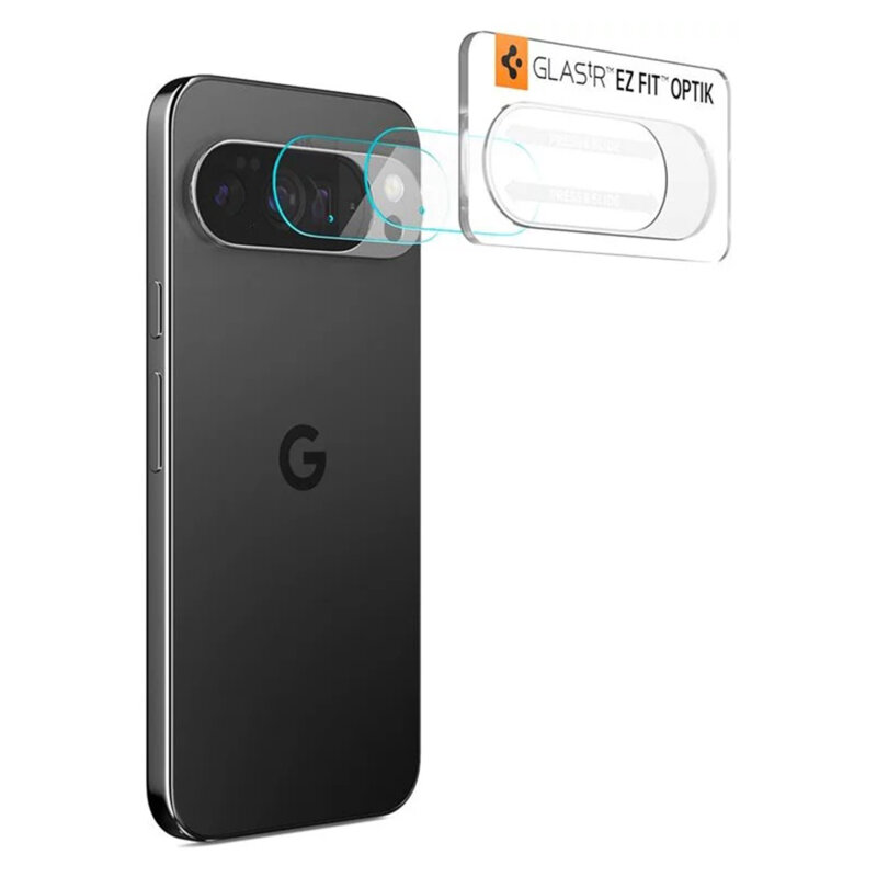 [Pachet 2x] Folie sticla camera Google Pixel 10 Pro XL Spigen Glas.tR Optik, transparenta