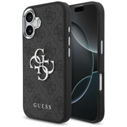 Husa originala Guess iPhone 17 Hardcase Big 4G Logo Classic Logo, negru, GUHCP17SP4G4SMCK