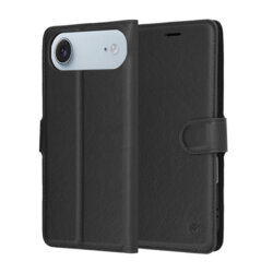 Husa iPhone 17 Air Techsuit Leather Folio, negru